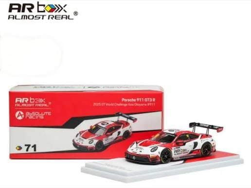[Pre-Order] Almost Real AR Box Porsche 911 GT3 R 2025 GT World Challenge Asia Okayama #911 71 640009001 1/64 Diecast