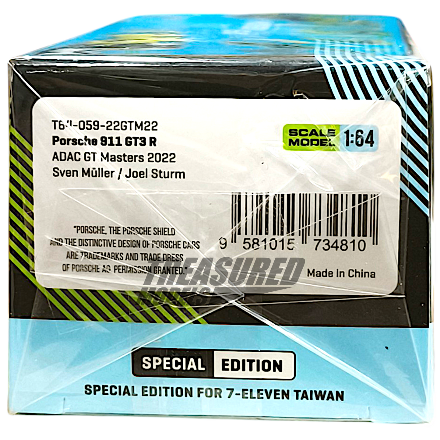 Tarmac Works Porsche 911 GT3 R ADAC GT Masters 2022 Taiwan 7-Eleven Special Edition T64-059-22GTM22 1/64 Diecast
