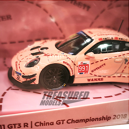 Tarmac Works Porsche 911 GT3 R China GT Championship 2018 T64G-032-18CGT991 1/64 Diecast