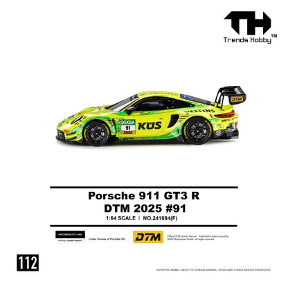 [Pre-Order] Trends Hobby Porsche 911 GT3 R DTM 2025 #91 241084F 1/64 Diecast