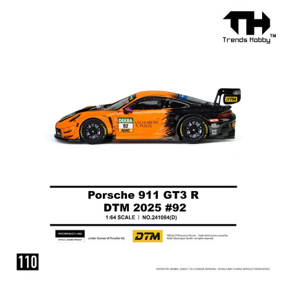 [Pre-Order] Trends Hobby Porsche 911 GT3 R DTM 2025 #92 241084D 1/64 Diecast