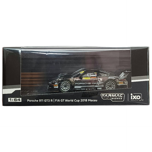 Tarmac Works Porsche 911 GT3 R Macau GT Cup FIA GT World Cup 2018 Mathieu Jaminet 1/64 Diecast