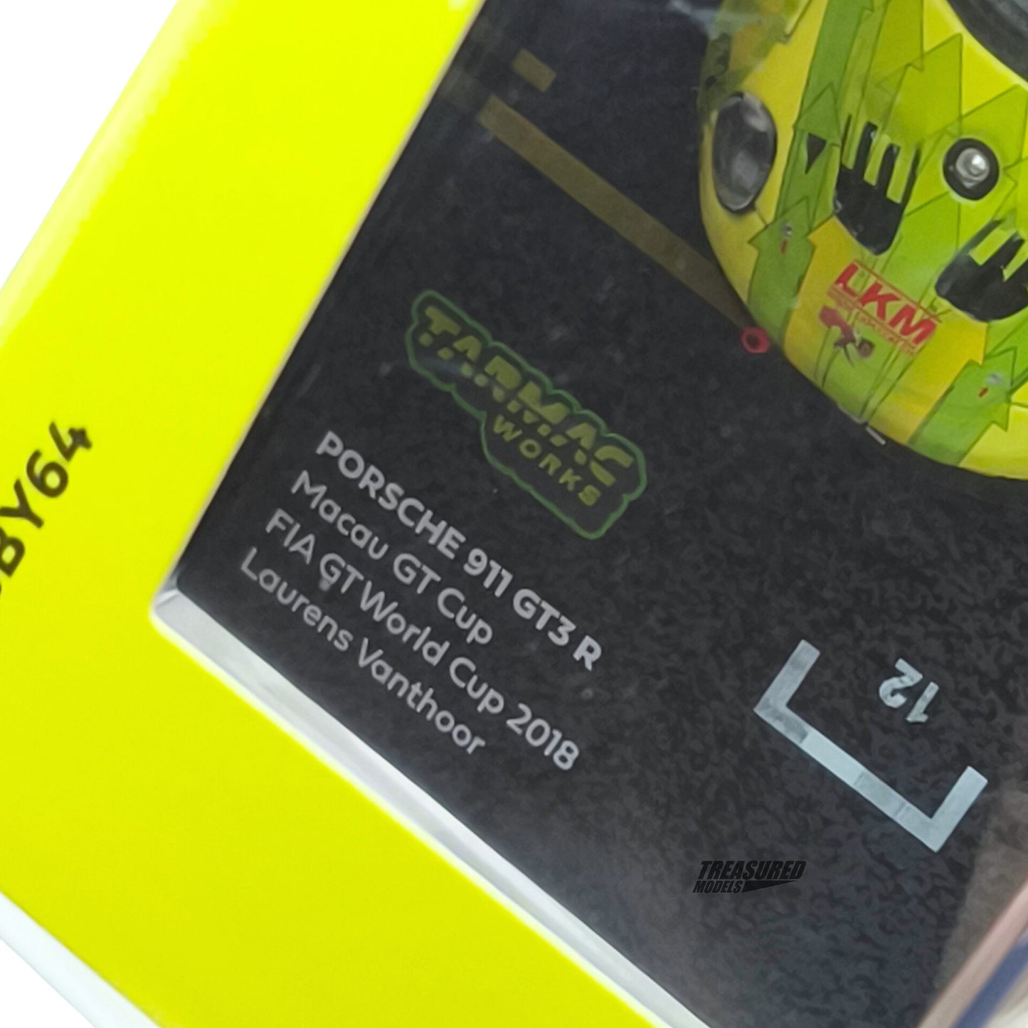 Tarmac Works Porsche 911 GT3 R Macau GT Cup FIA GT World Cup 2018 Mathieu Jaminet T64-032-18MGP991 1/64 Diecast