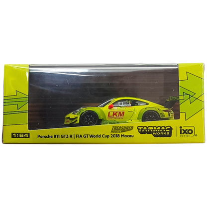 Tarmac Works Porsche 911 GT3 R Macau GT Cup FIA GT World Cup 2018 Mathieu Jaminet T64-032-18MGP991 1/64 Diecast