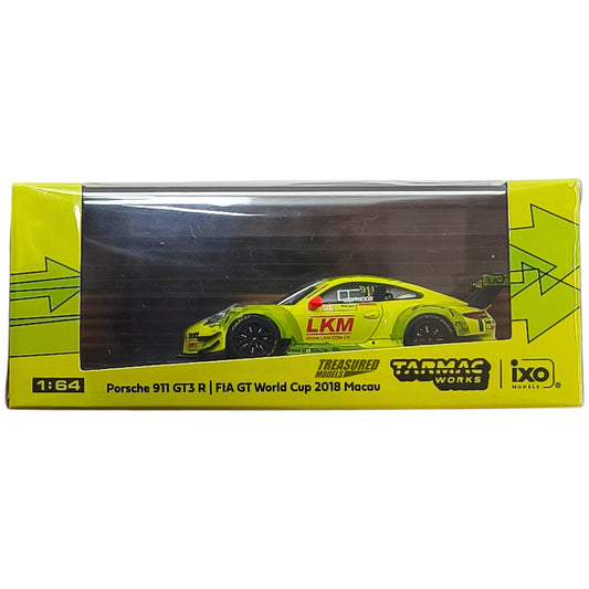 Tarmac Works Porsche 911 GT3 R Macau GT Cup FIA GT World Cup 2018 Mathieu Jaminet T64-032-18MGP991 1/64 Diecast