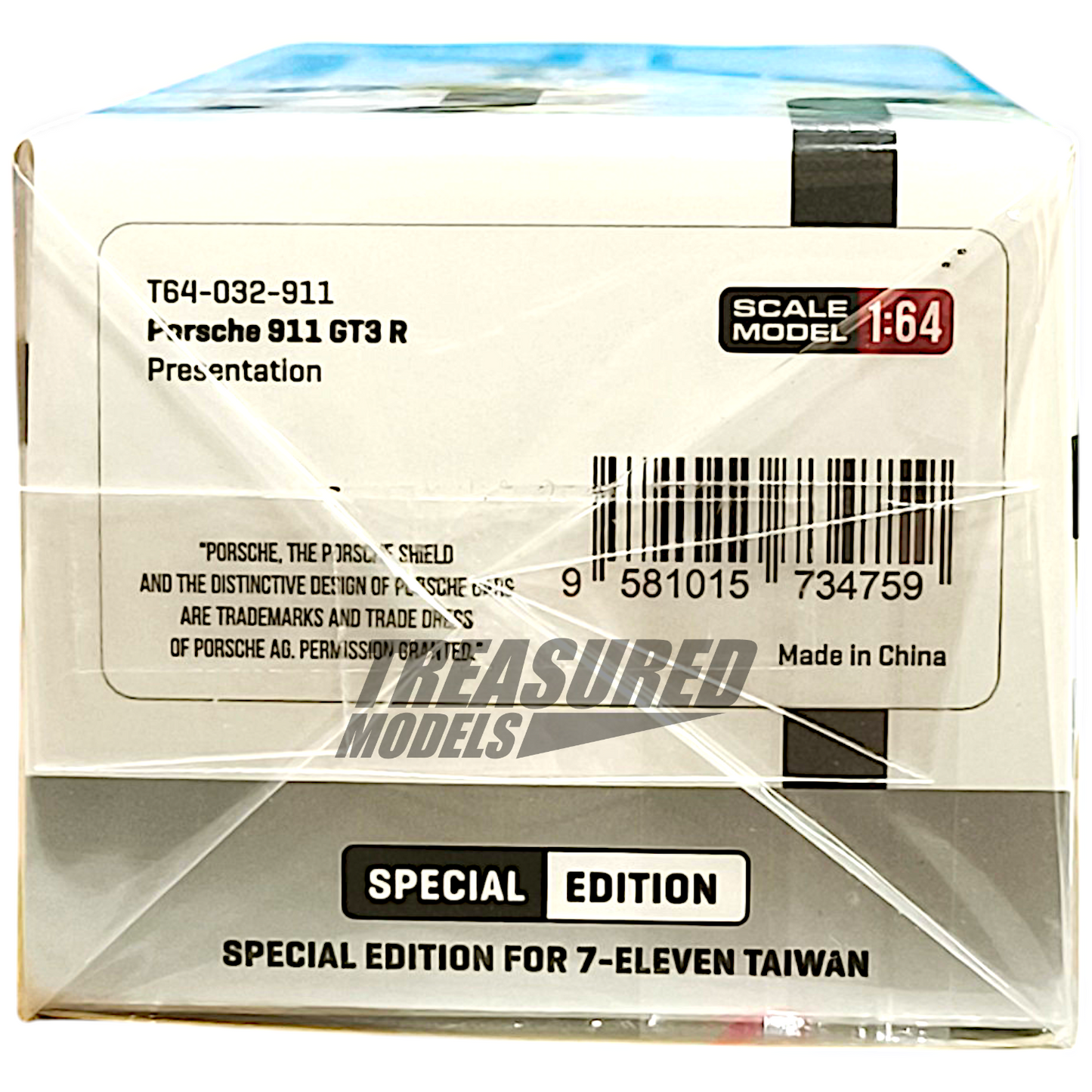 Tarmac Works Porsche 911 GT3 R Presentation Taiwan 7-Eleven Special Edition T64-032-911 1/64 Diecast