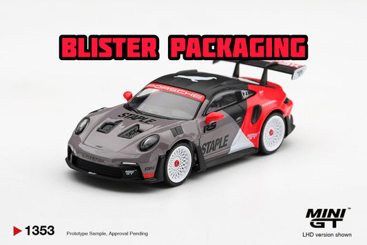 [PRE-ORDER] MINI GT Porsche 911 GT3 RS STAPLE x INOZETEK Blister Packaging MGT01353-BL 1/64 Diecast