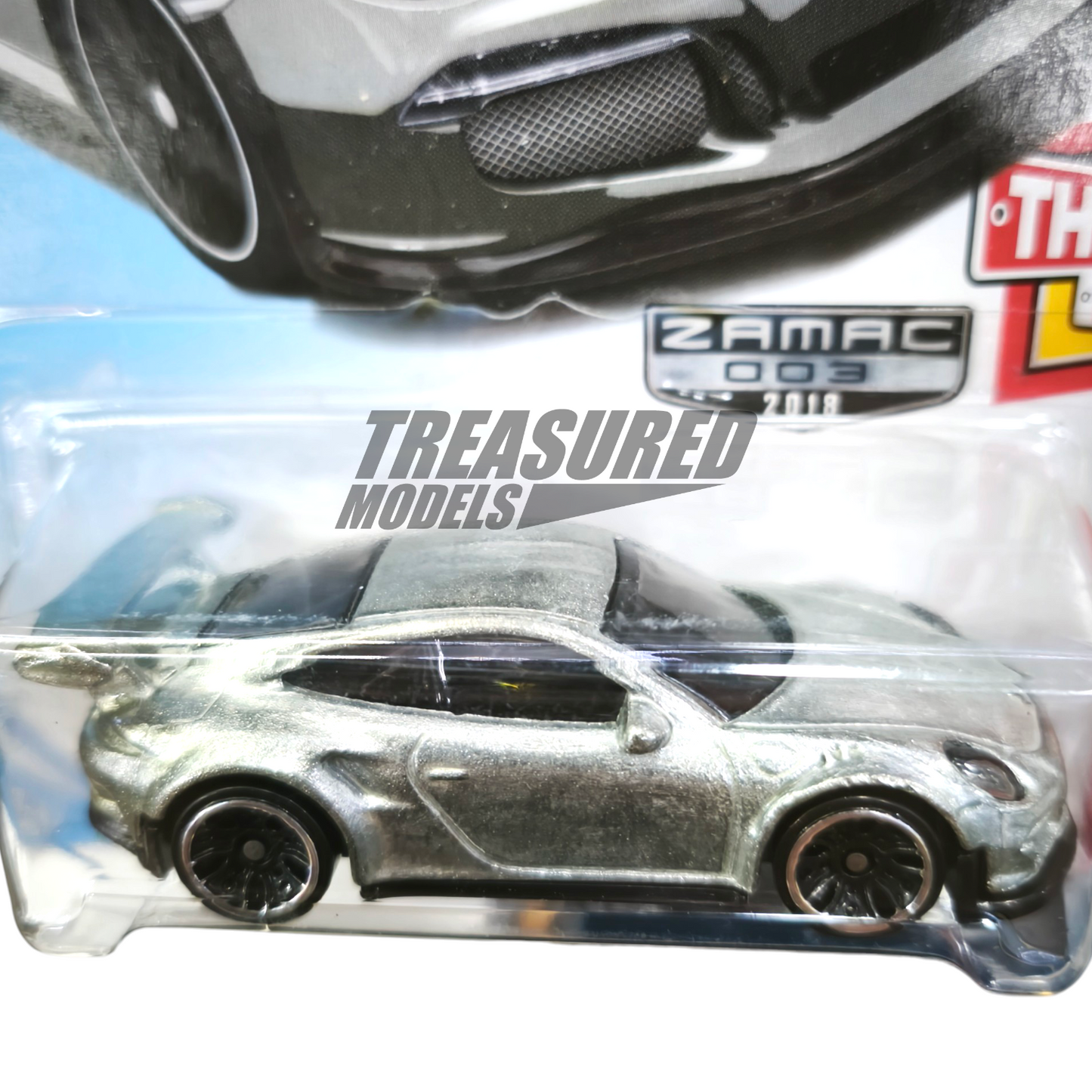 Hot Wheels Porsche 911 GT3 RS Zamac 2018 Main Line Then and Now 1/64 Die Cast