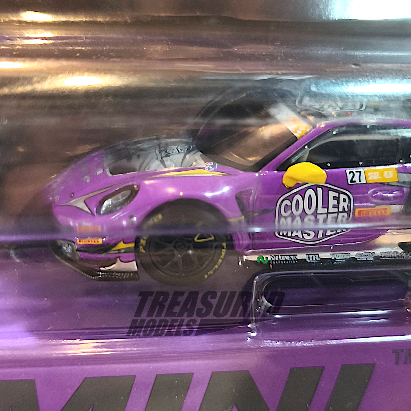 Mini GT Porsche 911 GT3 R #27 HubAuto Racing 2023 FIA GT World Cup 70th Macau Grand Prix Blister Packaging MGT00793 1/64 Diecast