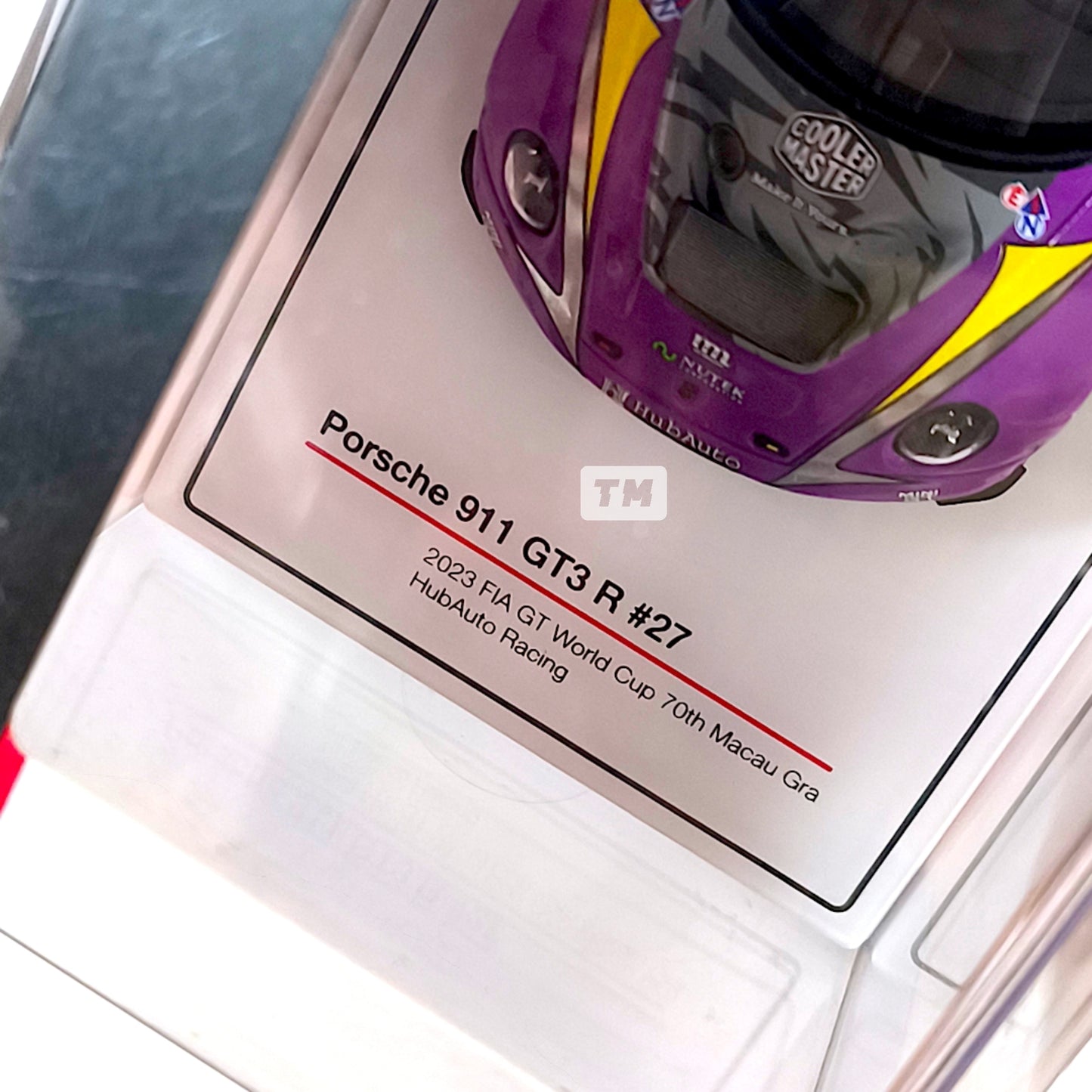 TSM Models Porsche 911 GT3 R #27 HubAuto Racing 2023 FIA GT World Cup 70th Macau Grand Prix TSM430780 1/43 Diecast