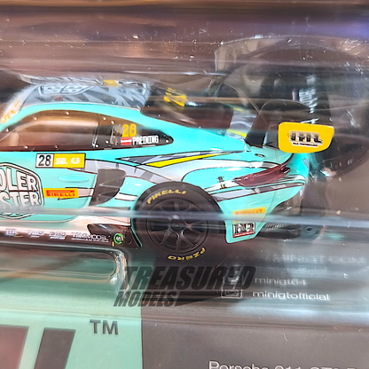 Mini GT Porsche 911 GT3 R #28 HubAuto Racing 2023 FIA GT World Cup 70th Macau Grand Prix Blister Packaging MGT00804 1/64 Diecast