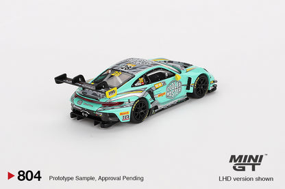 Mini GT Porsche 911 GT3 R #28 HubAuto Racing 2023 FIA GT World Cup 70th Macau Grand Prix MGT00804 1/64 Die Cast