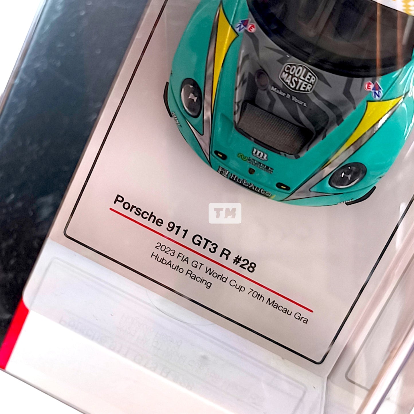 TSM Models Porsche 911 GT3 R #28 HubAuto Racing 2023 FIA GT World Cup 70th Macau Grand Prix TSM430781 1/43 Diecast