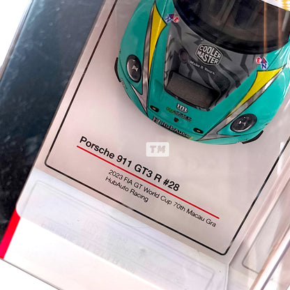 TSM Models Porsche 911 GT3 R #28 HubAuto Racing 2023 FIA GT World Cup 70th Macau Grand Prix TSM430781 1/43 Diecast