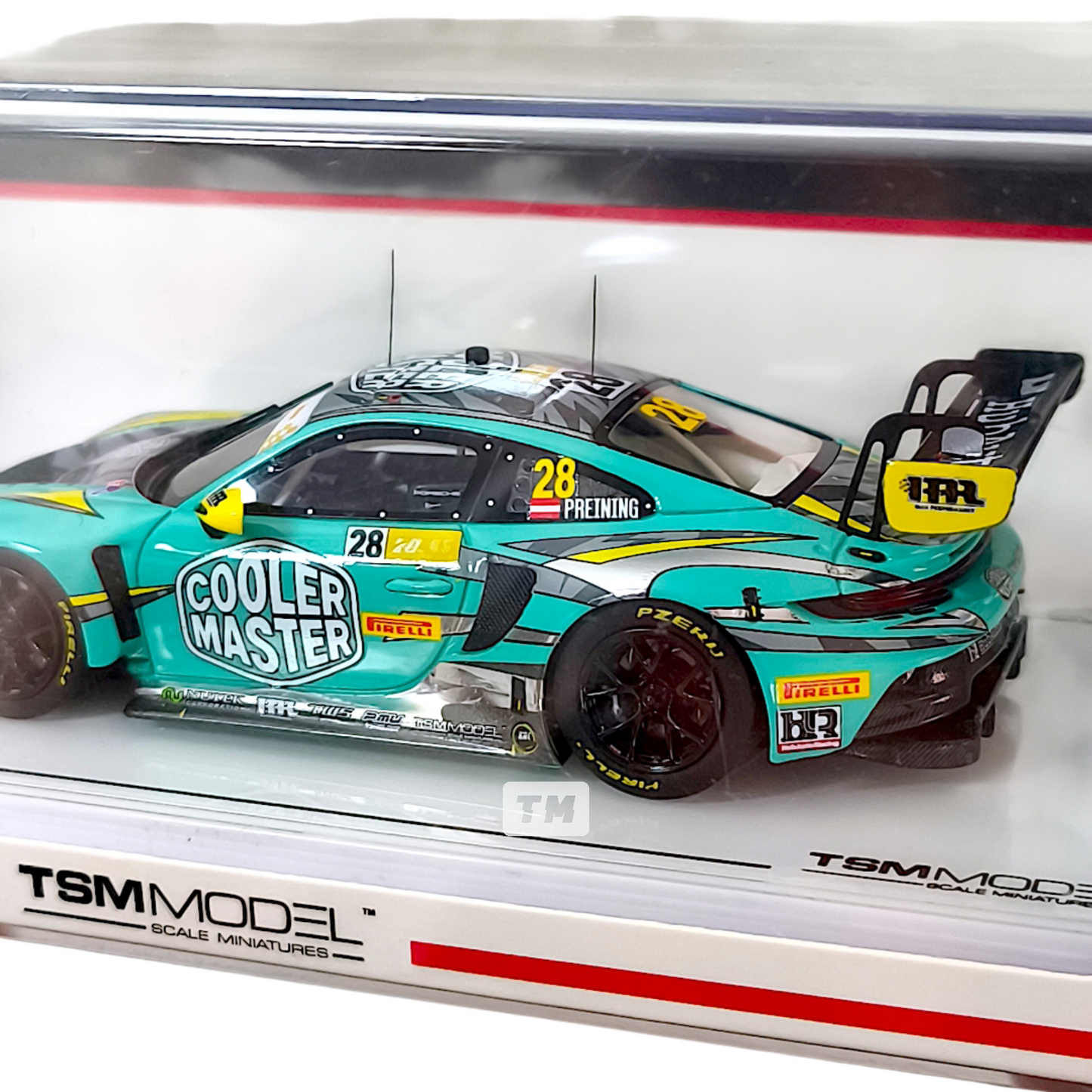 TSM Models Porsche 911 GT3 R #28 HubAuto Racing 2023 FIA GT World Cup 70th Macau Grand Prix TSM430781 1/43 Diecast