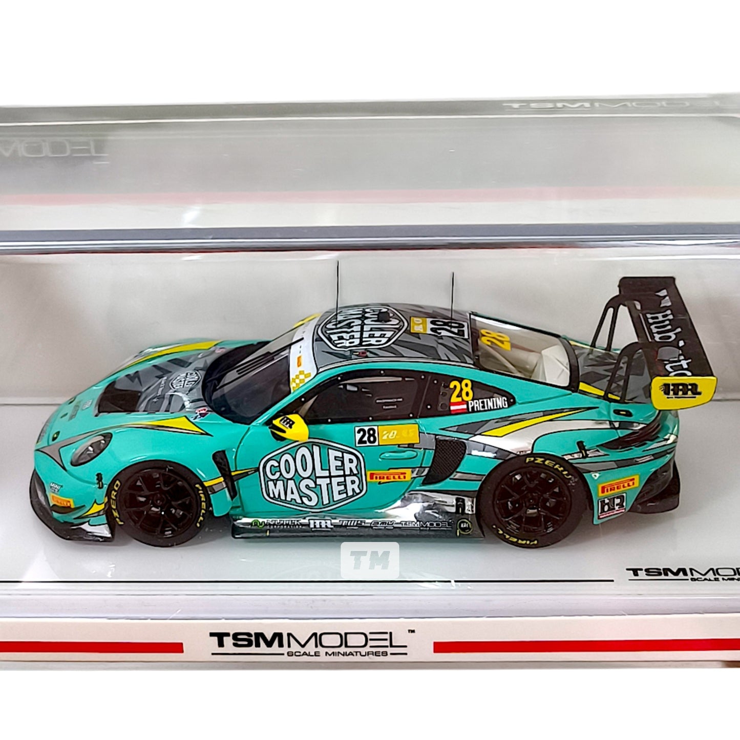 TSM Models Porsche 911 GT3 R #28 HubAuto Racing 2023 FIA GT World Cup 70th Macau Grand Prix TSM430781 1/43 Diecast