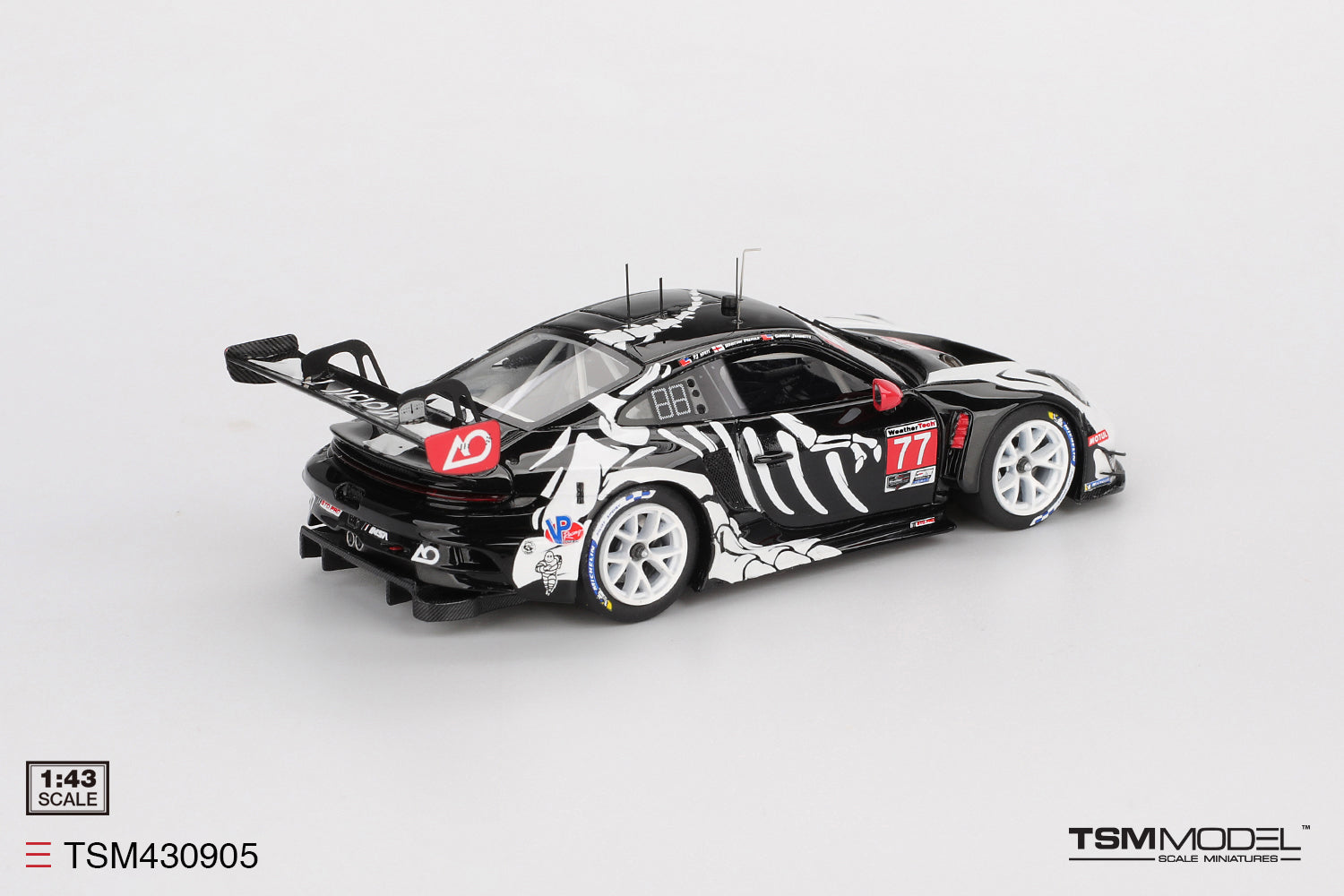 TSM Models Porsche 911 GT3 R Skeleton Rexy #77 AO Racing 2025 IMSA