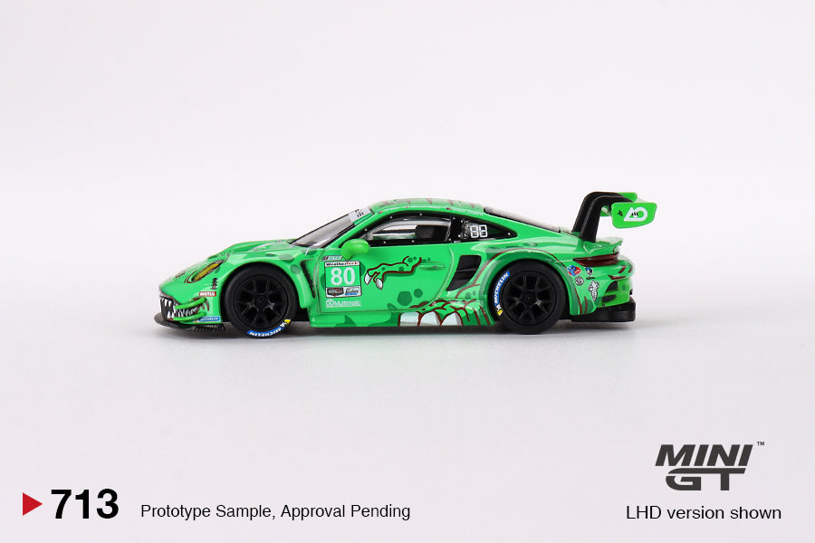 Mini GT Porsche 911 GT3 R #80 Rexy GTD AO Racing 2023 IMSA Sebring 12 Hrs MGT00713 1/64 Diecast