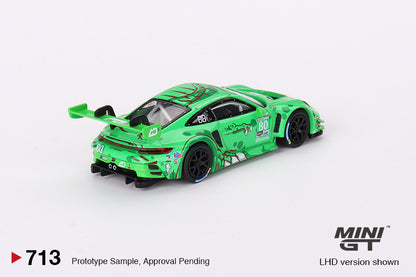 Mini GT Porsche 911 GT3 R #80 Rexy GTD AO Racing 2023 IMSA Sebring 12 Hrs MGT00713 1/64 Diecast