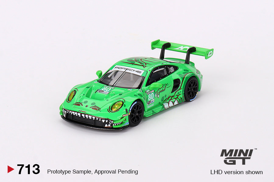 Mini GT Porsche 911 GT3 R #80 Rexy GTD AO Racing 2023 IMSA Sebring 12 Hrs MGT00713 1/64 Diecast