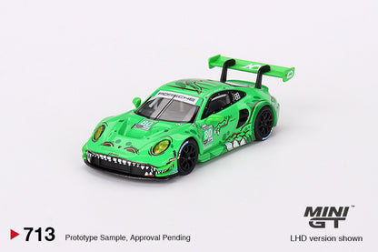 Mini GT Porsche 911 GT3 R #80 Rexy GTD AO Racing 2023 IMSA Sebring 12 Hrs MGT00713 1/64 Diecast