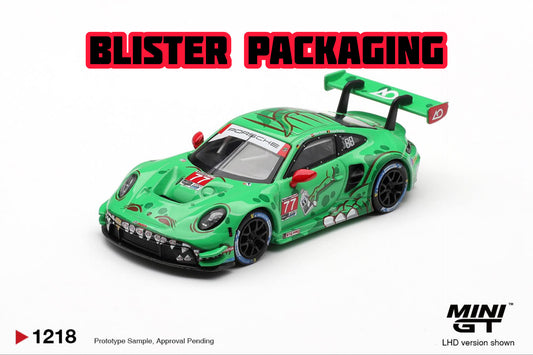 [Pre-Order] Mini GT Porsche 911 GT3 R (992) #77 AO Racing 2025 IMSA Sebring 12 Hrs Class Winner Blister Packaging MGT01218BL 1/64 Diecast