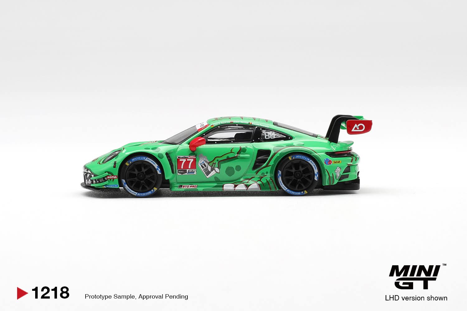Pre-Order] Mini GT Porsche 911 GT3 R (992) #77 AO Racing 2025 IMSA