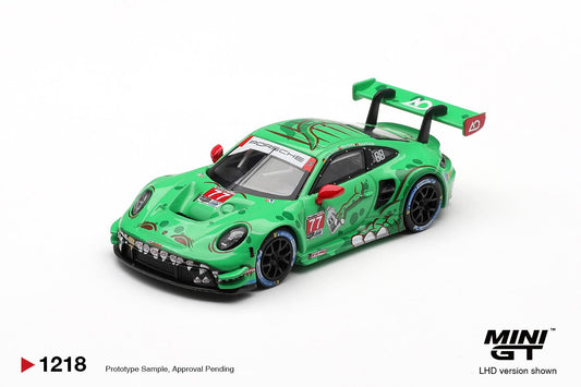 [Pre-Order] Mini GT Porsche 911 GT3 R (992) #77 AO Racing 2025 IMSA Sebring 12 Hrs Class Winner MGT01218 1/64 Diecast