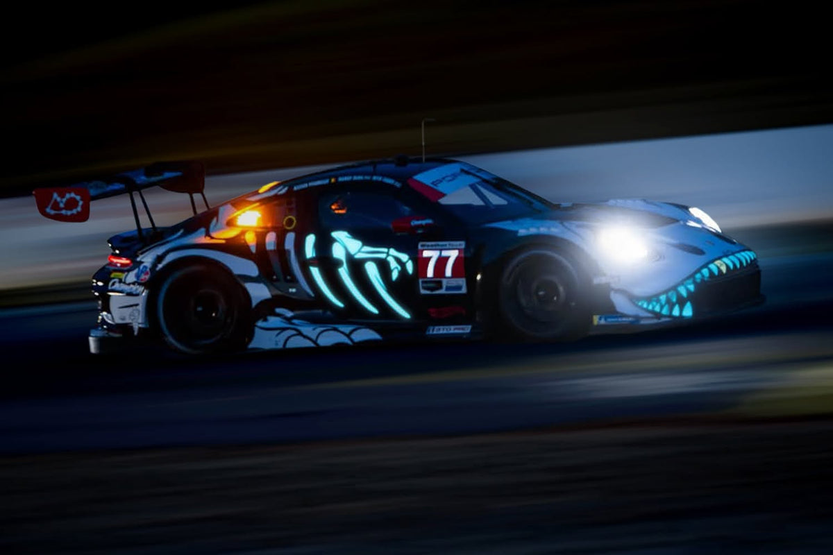 [PRE-ORDER]  MINI GT Porsche 911 GT3 R (992) #77 AO Racing Skeleton Rexy 2026 IMSA Petit Le Mans MGT01436 1/64 Diecast