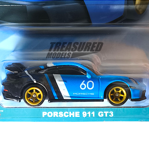 Hot Wheels Porsche 911 GT3 Shark Blue 2023 Premium Car Culture Speed Machines 1/64 Die Cast