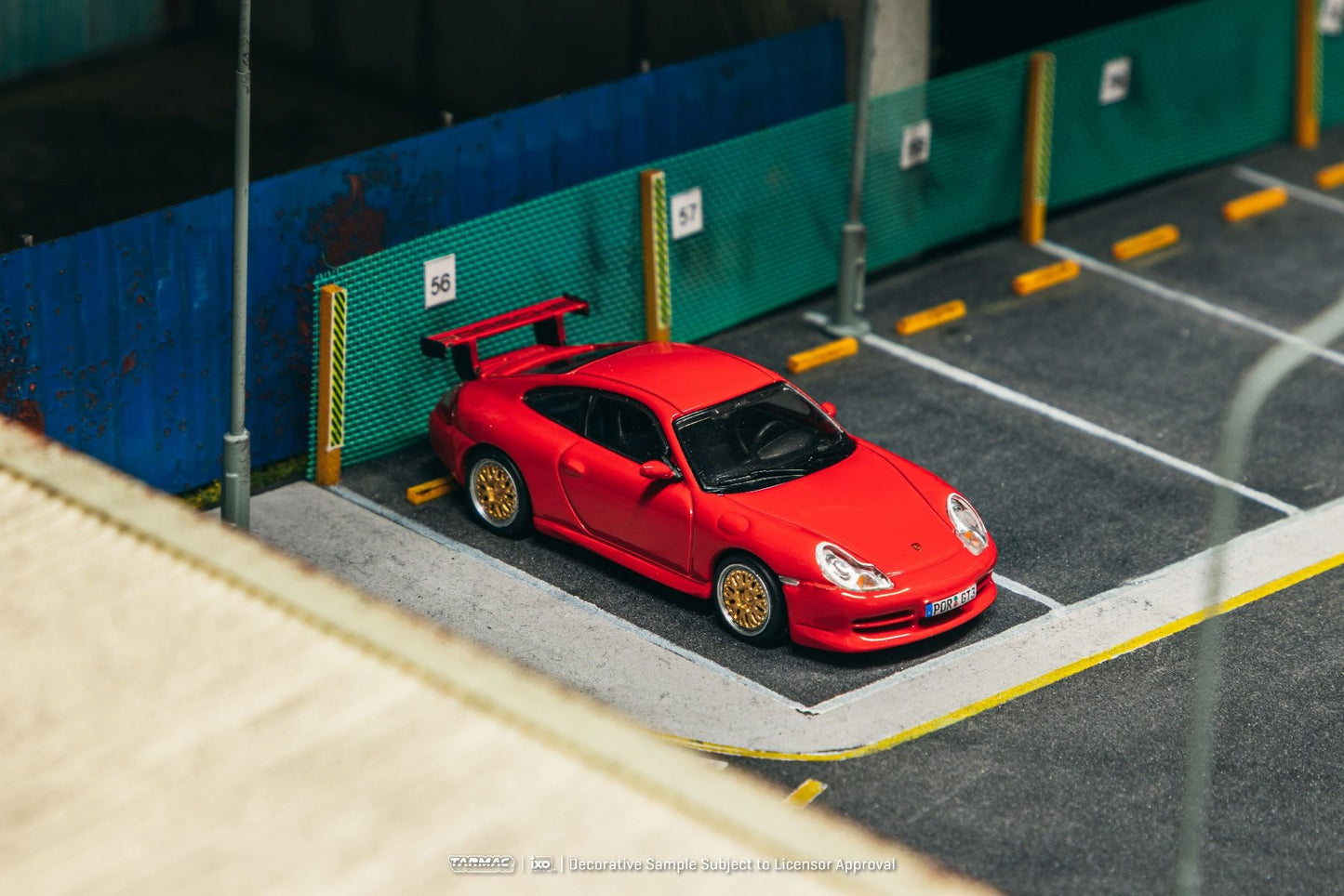 Tarmac Works Porsche 911 GT3 Type 996 Red T64G-069-RE 1/64 Diecast