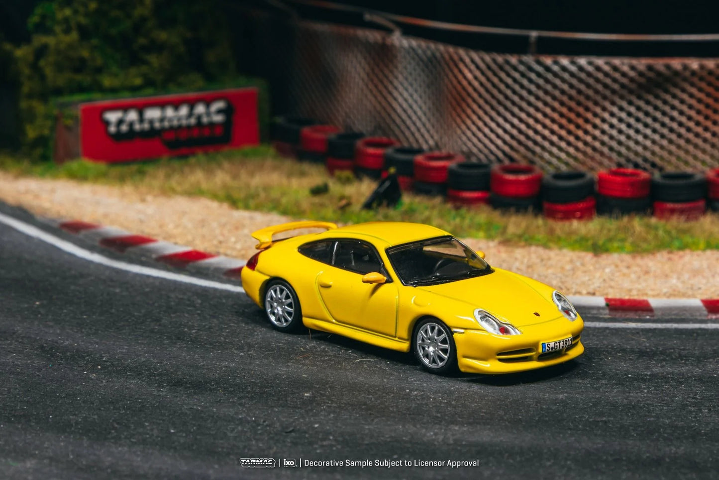 Tarmac Works Porsche 911 GT3 Type 996 Yellow T64G-069-YL 1/64 Diecast