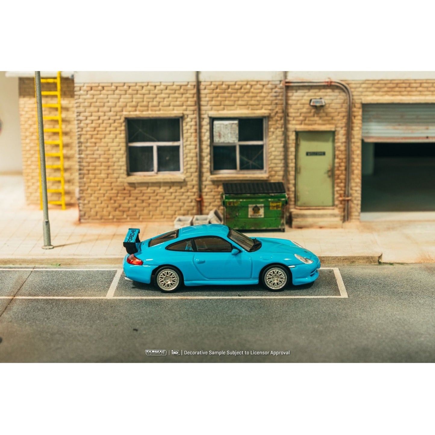 Tarmac Works Porsche 911 GT3 Type 996 Light Blue 1/64 Diecast