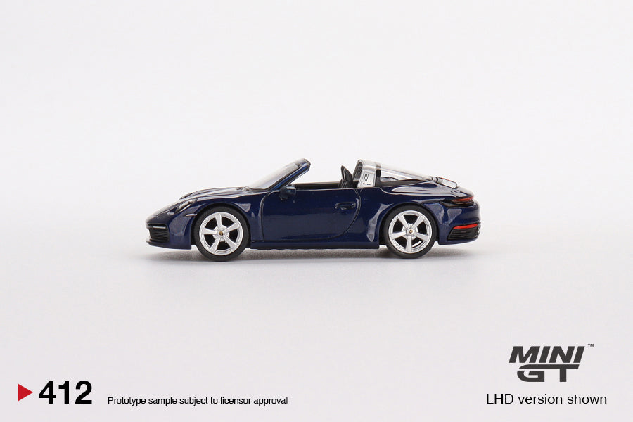 Mini GT Porsche 911 Targa 4S Gentian Blue Metallic MGT00412 1/64 Diecast