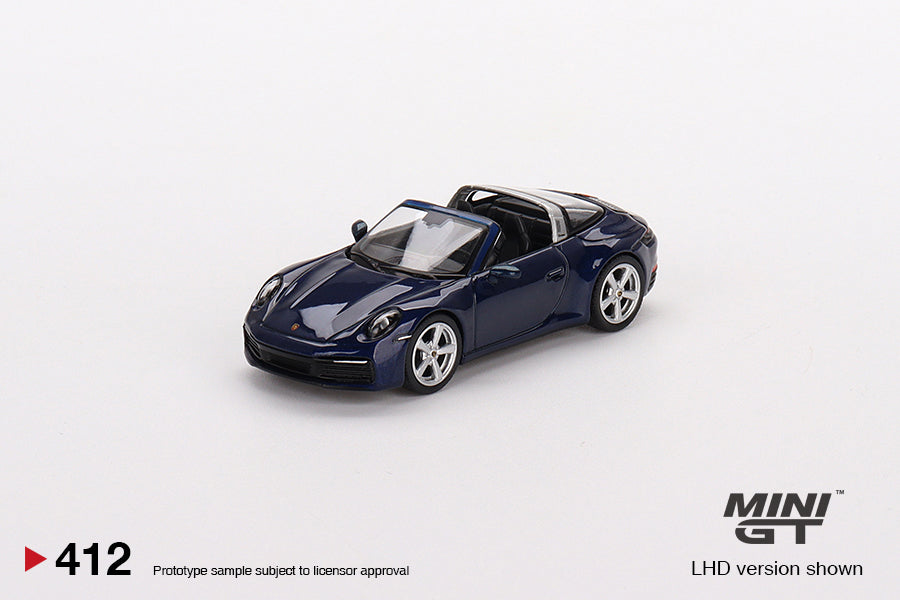 Mini GT Porsche 911 Targa 4S Gentian Blue Metallic MGT00412 1/64 Diecast