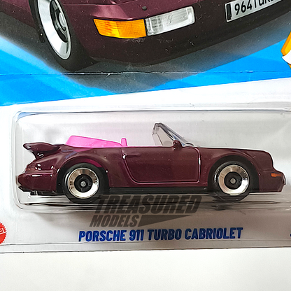 Hot Wheels Porsche 911 Turbo Cabriolet Amethyst Metallic 2025 Main Line Then and Now 1/64 Diecast