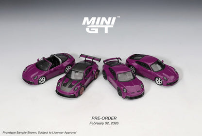 [Pre-Order] Mini GT Porsche 911 (992.1) Rubystone Red Set MGTS0021 1/64 Diecast