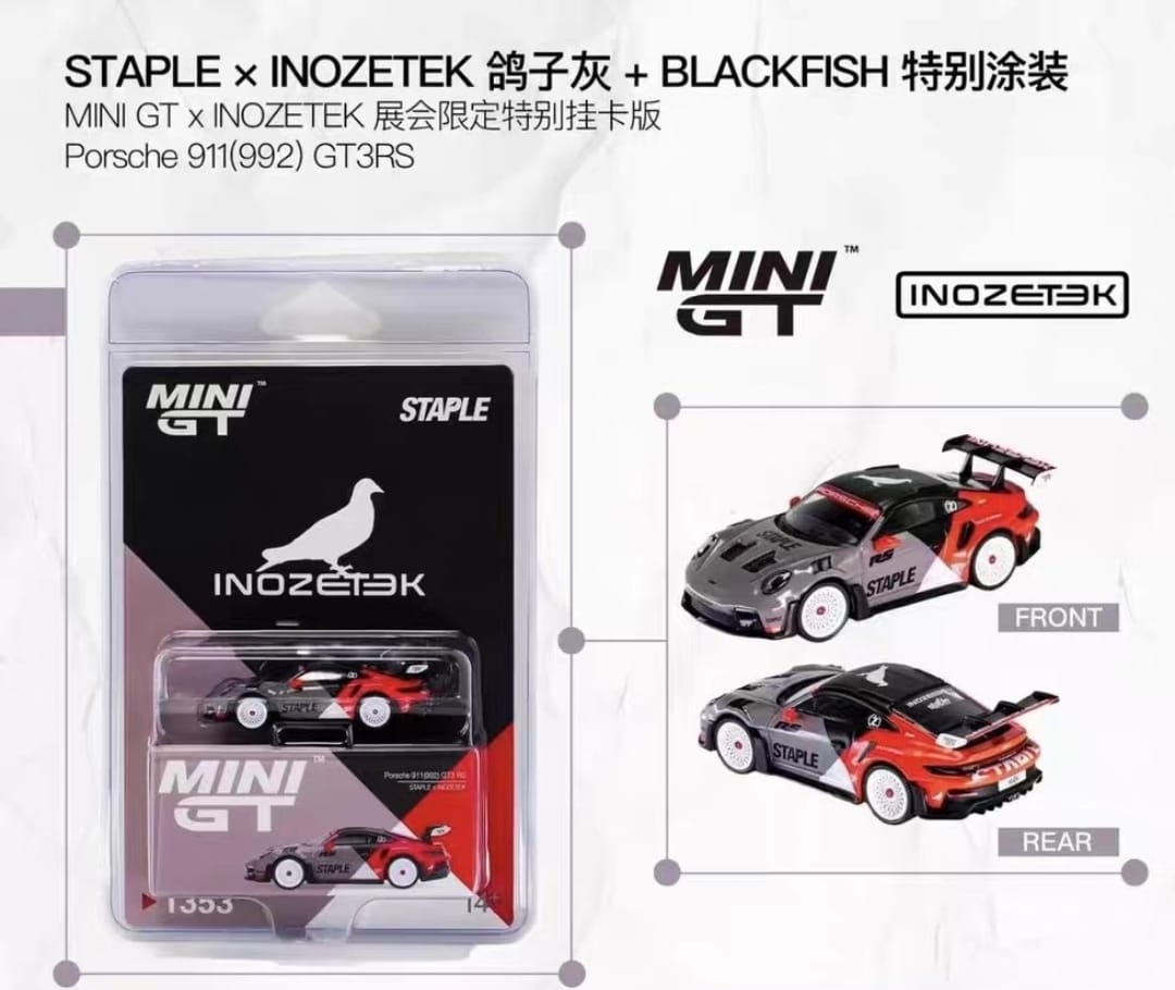 [APAxpo] MINI GT Porsche 911(992) GT3 RS STAPLE x INOZETEK APAxpo 2026 MGT01353 1/64 Diecast