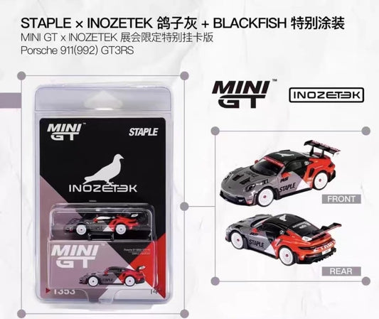 [APAxpo] MINI GT Porsche 911(992) GT3 RS STAPLE x INOZETEK APAxpo 2026 MGT01353 1/64 Diecast