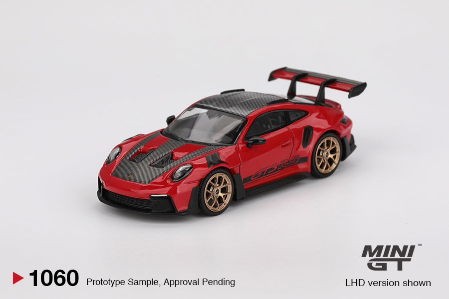 Mini GT Porsche 911 (992) GT3 RS Weissach Package Guards Red