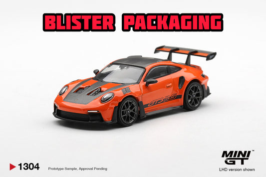 [Pre-Order] Mini GT Porsche 911 (992) GT3 RS  Weissach Package Gulf Orange Blister Packaging MGT01304BL 1/64 Diecast