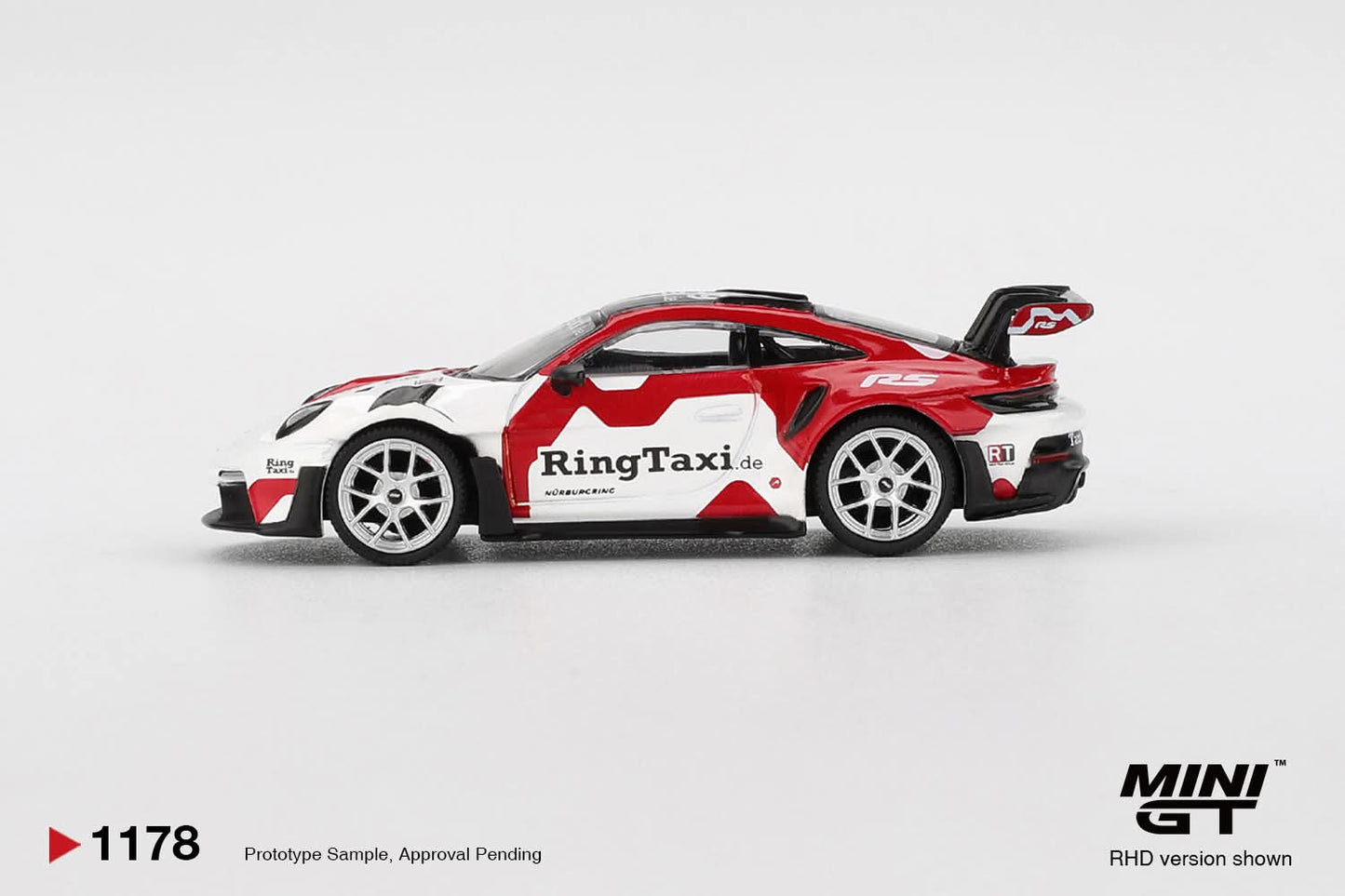 [Pre-Order] Mini GT Porsche 911(992) GT3 RS Weissach RingTaxi MGT01178 1/64 Diecast