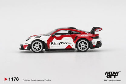 [Pre-Order] Mini GT Porsche 911(992) GT3 RS Weissach RingTaxi MGT01178 1/64 Diecast
