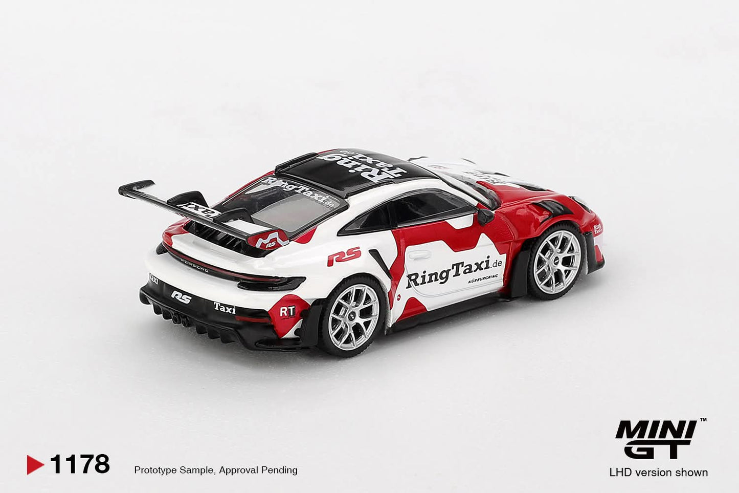 [Pre-Order] Mini GT Porsche 911(992) GT3 RS Weissach RingTaxi MGT01178 1/64 Diecast