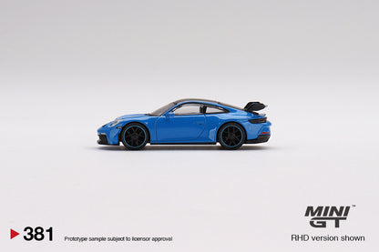 Mini GT Porsche 911 (992) GT3 Shark Blue MGT00381 1/64 Diecast