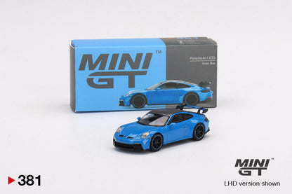 Mini GT Porsche 911 (992) GT3 Shark Blue MGT00381 1/64 Diecast