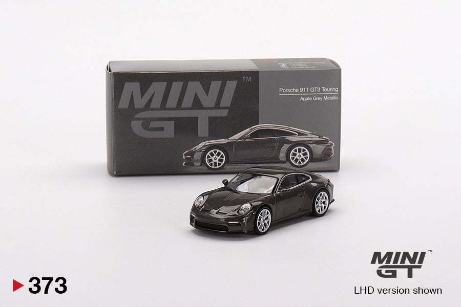 Mini GT Porsche 911 (992) GT3 Touring Agate Grey Metallic MGT00373 1/64 Diecast