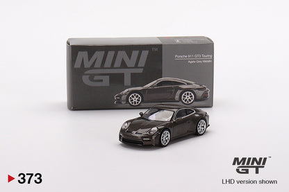 Mini GT Porsche 911 (992) GT3 Touring Agate Grey Metallic MGT00373 1/64 Diecast