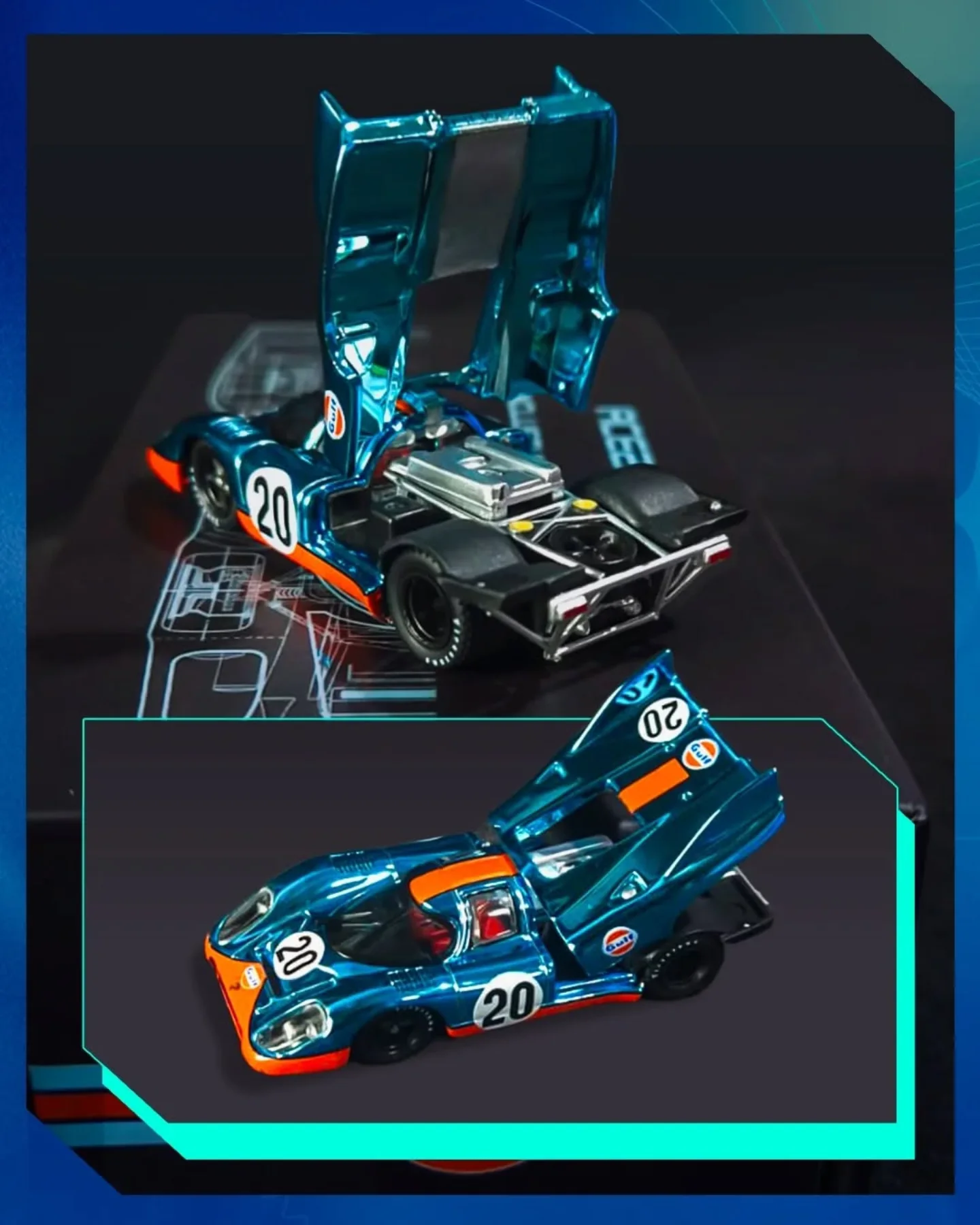 All Collections Porsche 917 Chrome Blue Ace 2025 Exclusive Edition 1/64 Diecast
