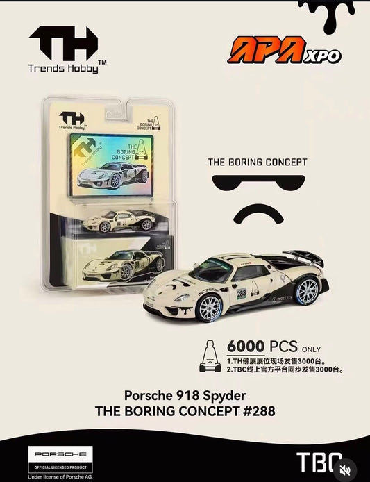 [APAxpo] TRENDS HOBBY Porsche 918 Spyder THE BORING CONCEPT #288 APAxpo 2026 1/64 Diecast